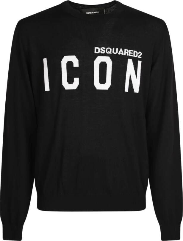 Dsquared2 Truien & Vesten Zwart Heren