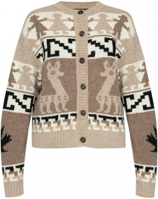 Dsquared2 Alpaca Wool Cardigan , Beige, Dames