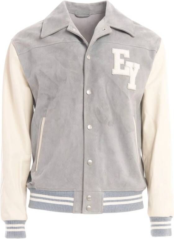 Eleventy Leren Jassen Beige Heren