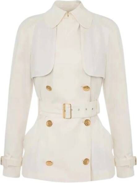 Elisabetta Franchi Trenchcoats & Mantels Wit Dames