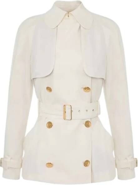 Elisabetta Franchi Trenchcoats & Mantels Wit Dames