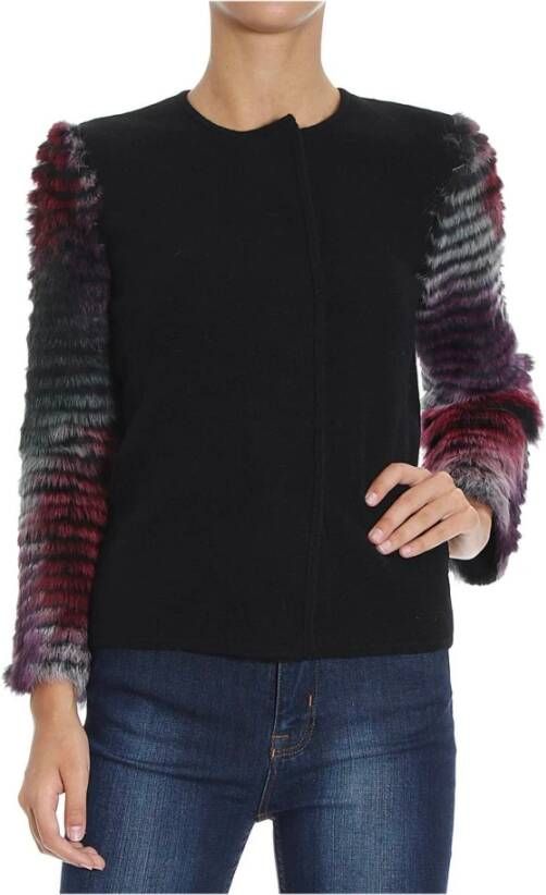 Emporio Armani Wollen jas , Zwart, Dames