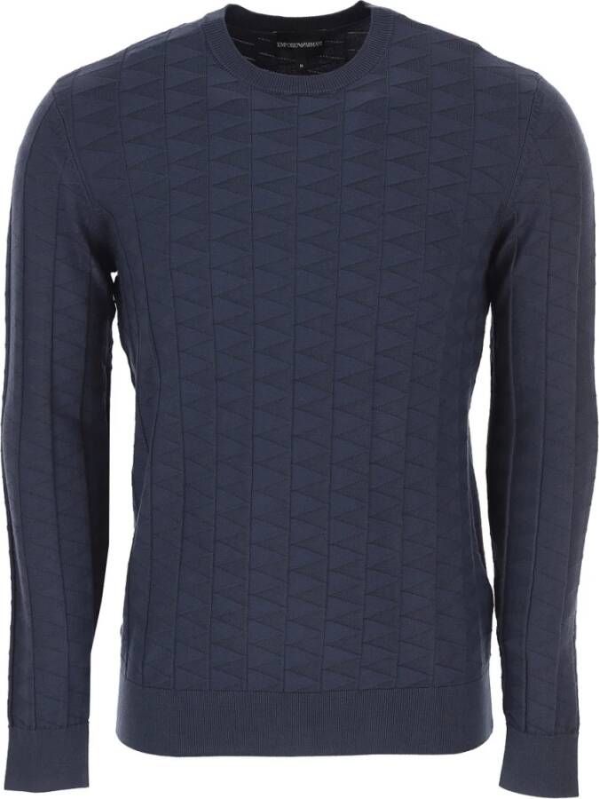 Emporio Armani Truien & Vesten Blauw Heren