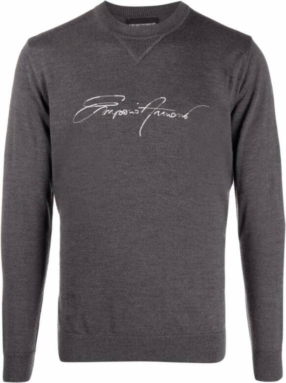 Emporio Armani Truien & Vesten Grijs Heren