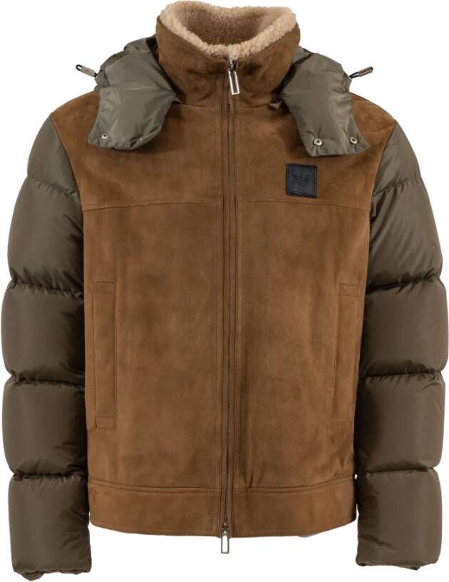 Emporio Armani Winterjassen Bruin Heren