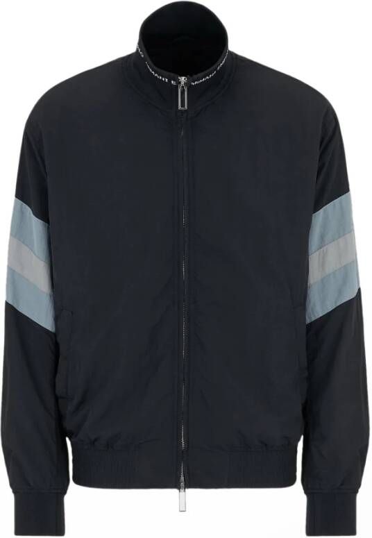 Emporio Armani Logo blouson jas , Blauw, Heren