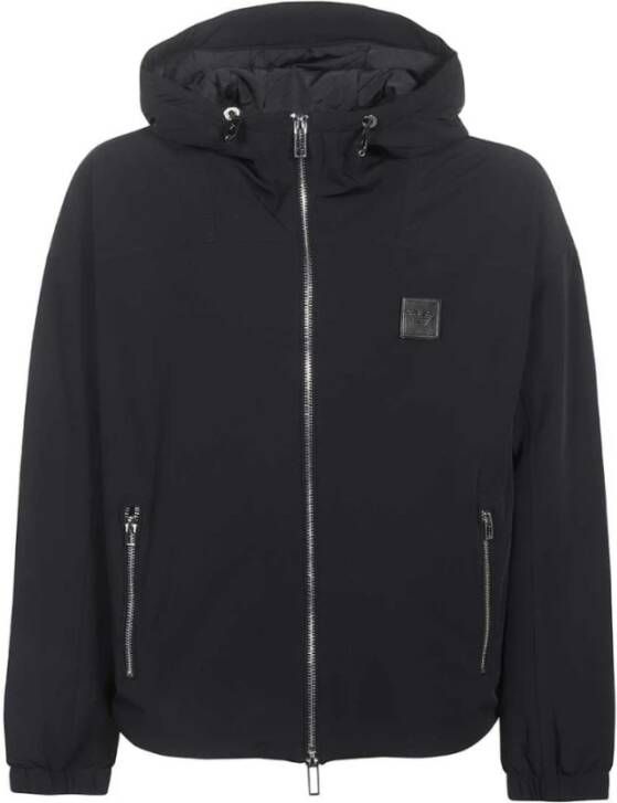 ea7 Woven Blouson Jacket Nero Emporio Armani , Zwart, Heren