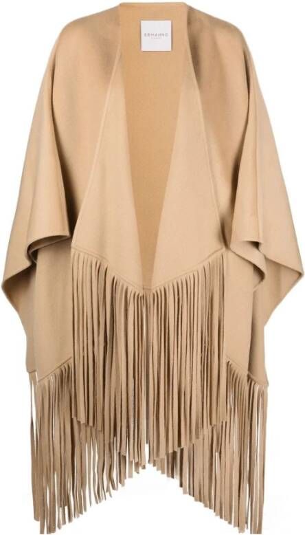 Ermanno Scervino Poncho's Beige Dames