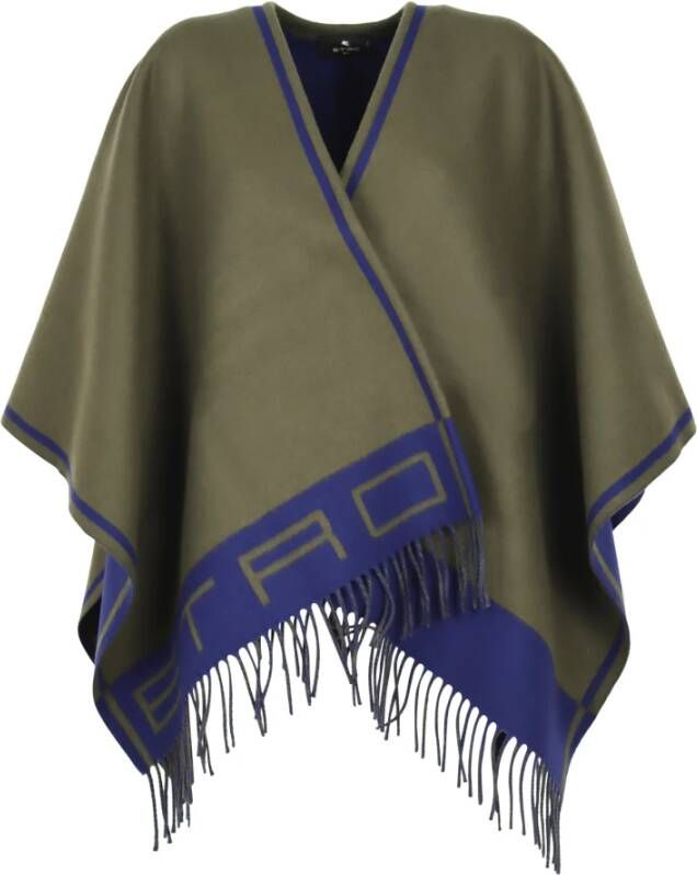 ETRO Poncho's Groen Dames