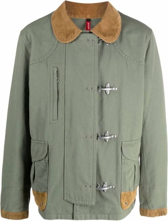 Fay Outdoorjassen Groen Heren