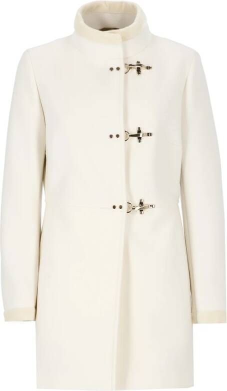 Fay Virginia single breasted jas , Wit, Dames