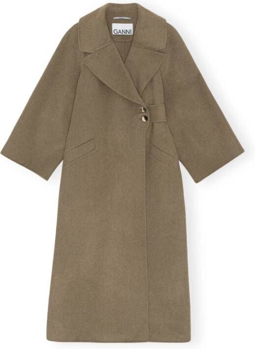 Ganni Trenchcoats & Mantels Bruin Dames