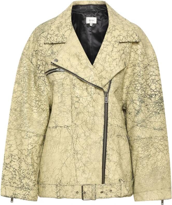 Gestuz Leren en Suède Jassen Wit Dames