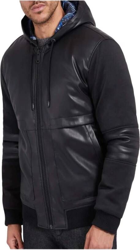 Guess Bomberjack Kunstleer Logo Achterkant