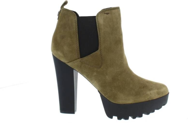 Guess Laarzen met hakken , Groen, Dames