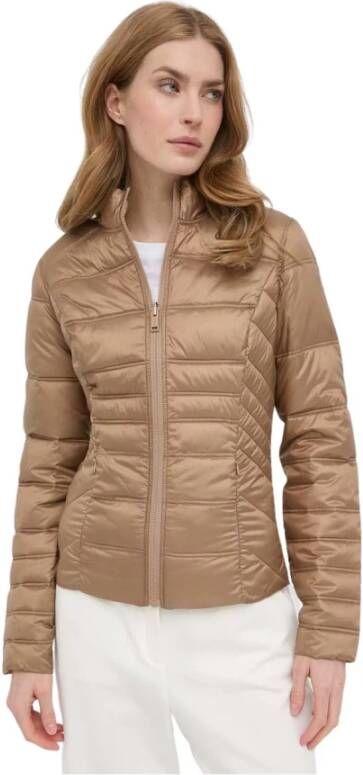 Guess Gewatteerde Jassen Bruin Dames