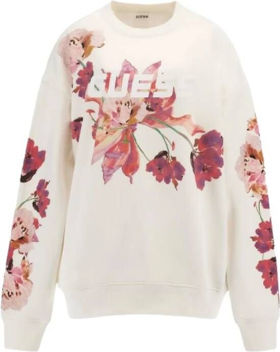 Guess Hoodies & Sweatvesten Wit Dames