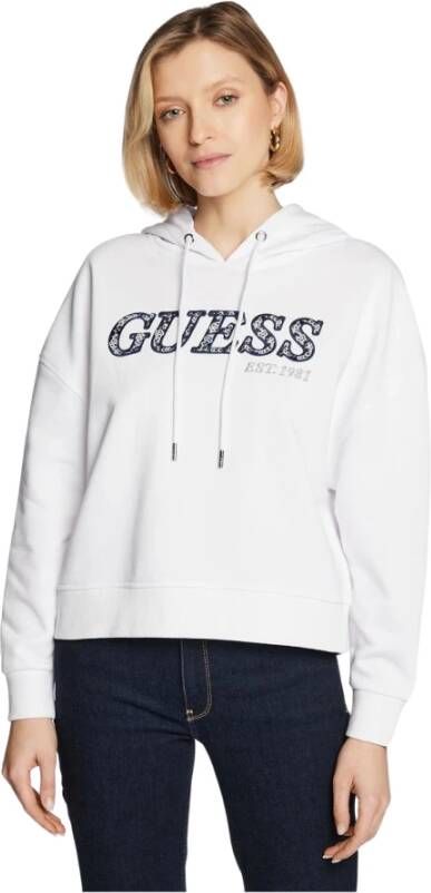Guess Hoodies & Sweatvesten Wit Dames