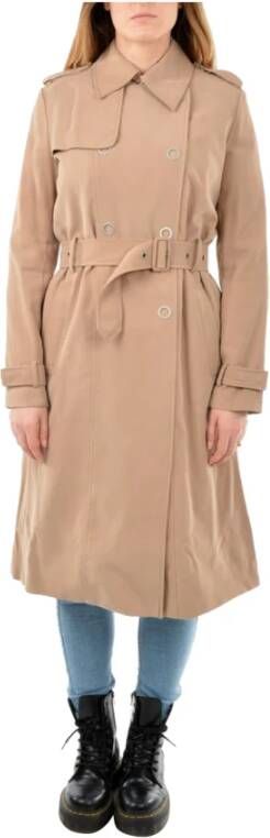 Guess Abrigo WRL WEK Gemma Trench , Beige, Dames