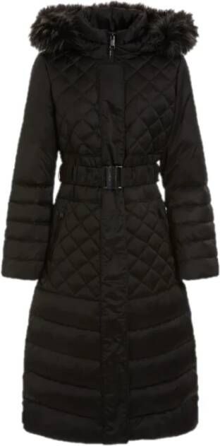 Guess Zwarte Gewatteerde Jas Marlene Down Jacket