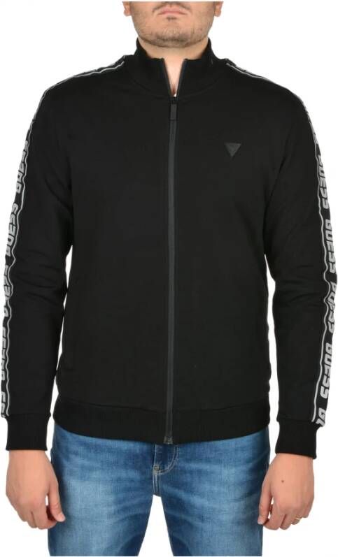 Guess Zip door sweatshirt , Zwart, Heren