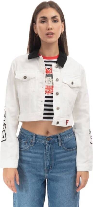 Guess Originals Spijkerjack Met Betty Boop Borduursel Op De Achterkant