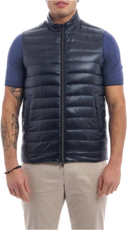 Herno Men Clothing Jackets Coats Blue Ss23 , Blauw, Heren