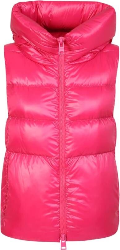 Herno Opgevuld vest met kap , Roze, Dames