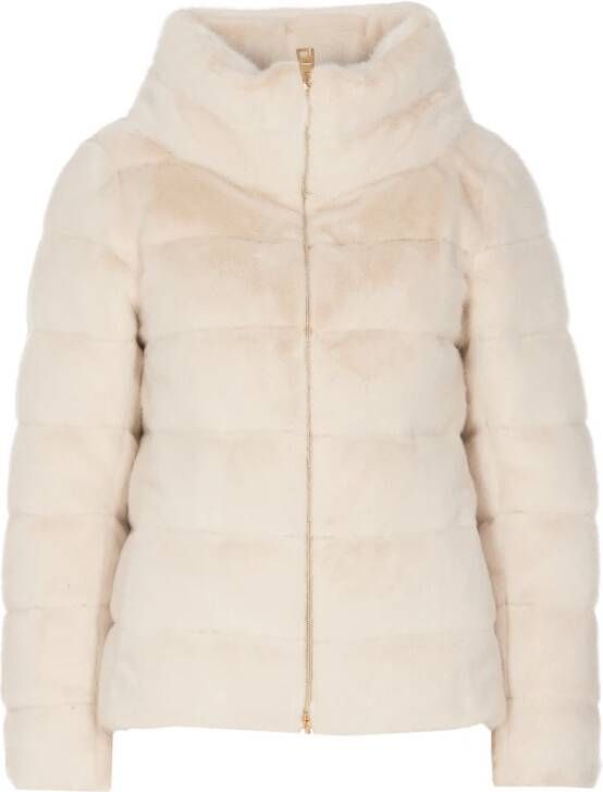 Herno Gewatteerde Jassen Beige Dames