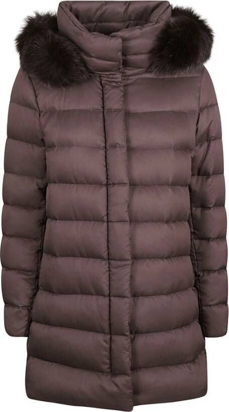 Herno Gewatteerde Jassen Bruin Dames
