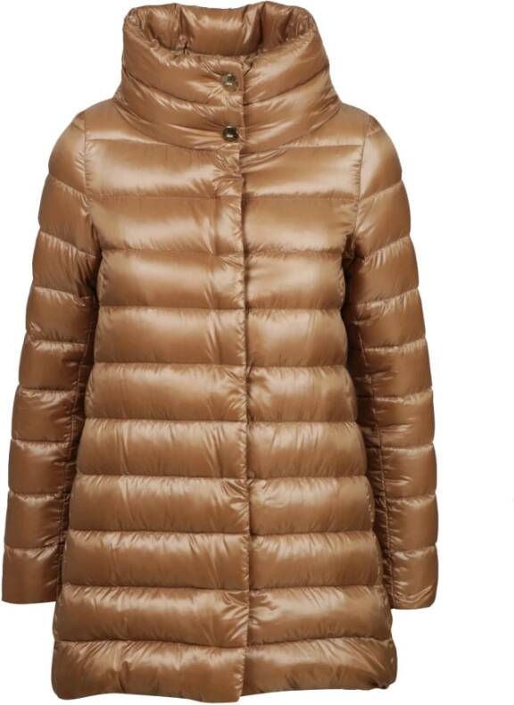Herno Gewatteerde Jassen Bruin Dames