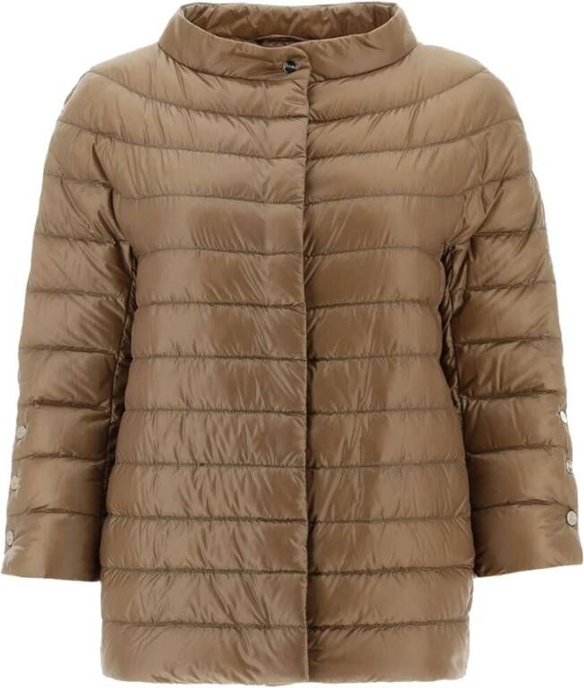 Herno Gewatteerde Jassen Bruin Dames
