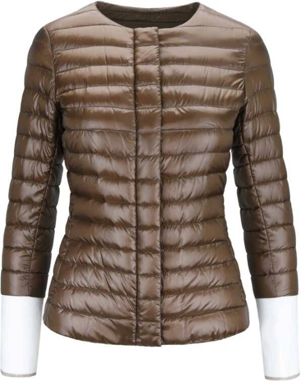 Herno Gewatteerde Jassen Bruin Dames