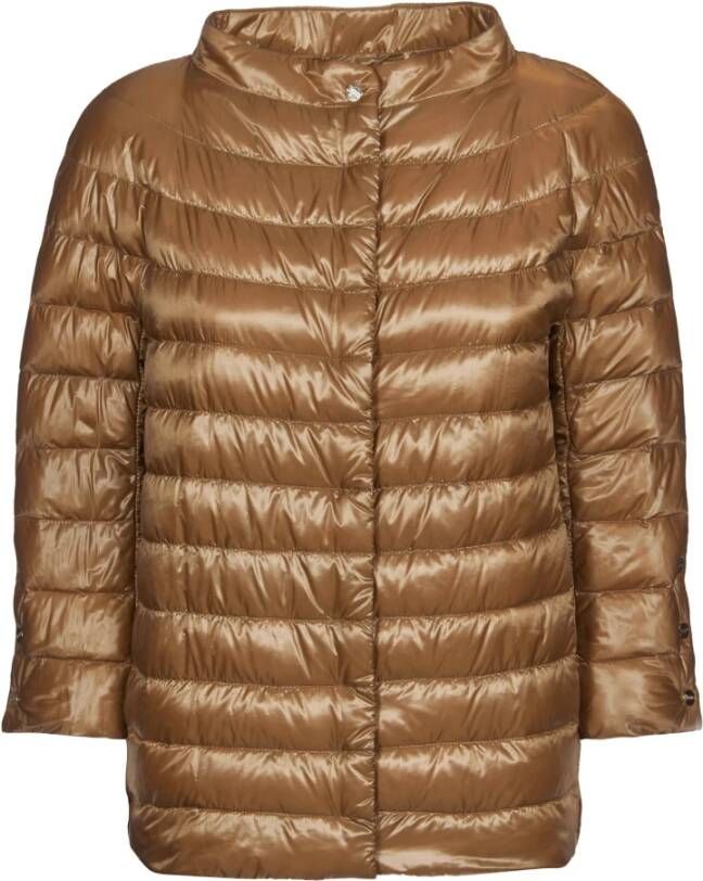 Herno Gewatteerde Jassen Bruin Dames