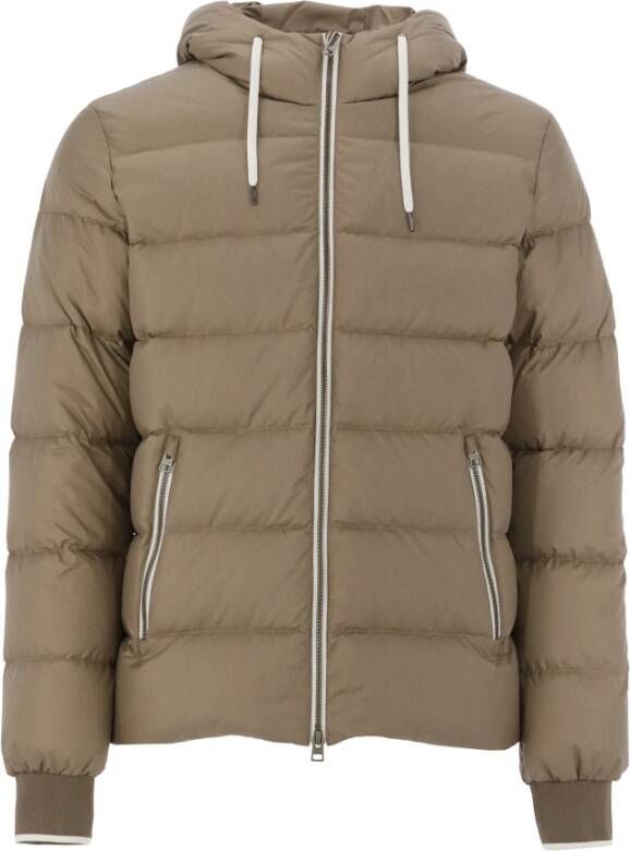 Herno Gewatteerde jassen Bruin Heren