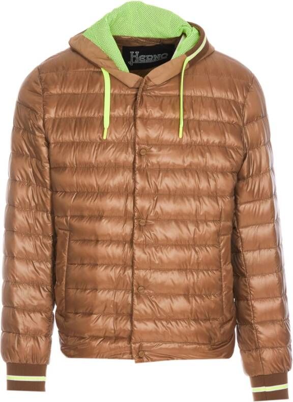 Herno Gewatteerde jassen Bruin Heren