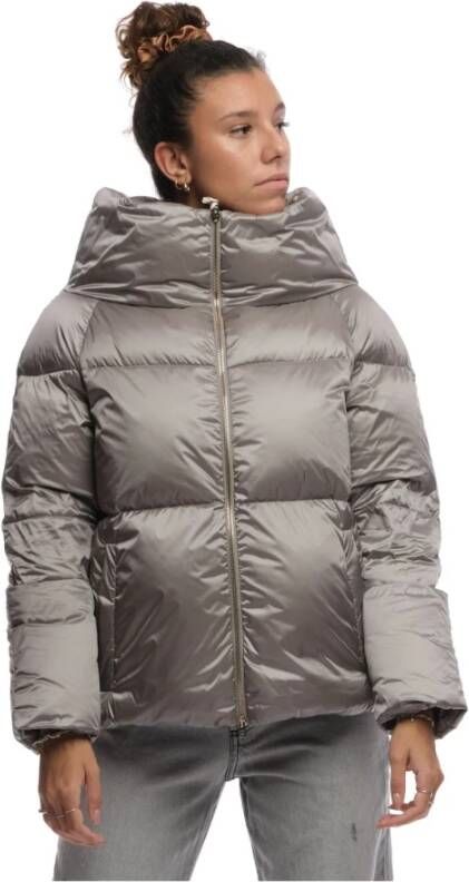 Herno Down Jacket Pi1370D19288 9460 , Grijs, Dames