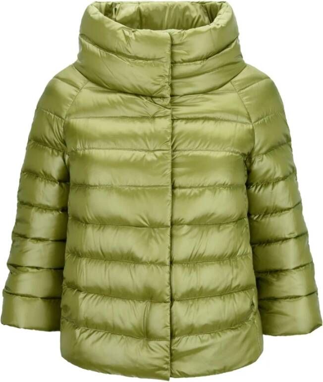 Herno Gewatteerde Jassen Groen Dames