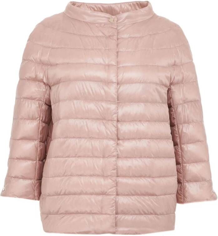 Herno Women Clothing Jackets Pink Noos , Roze, Dames