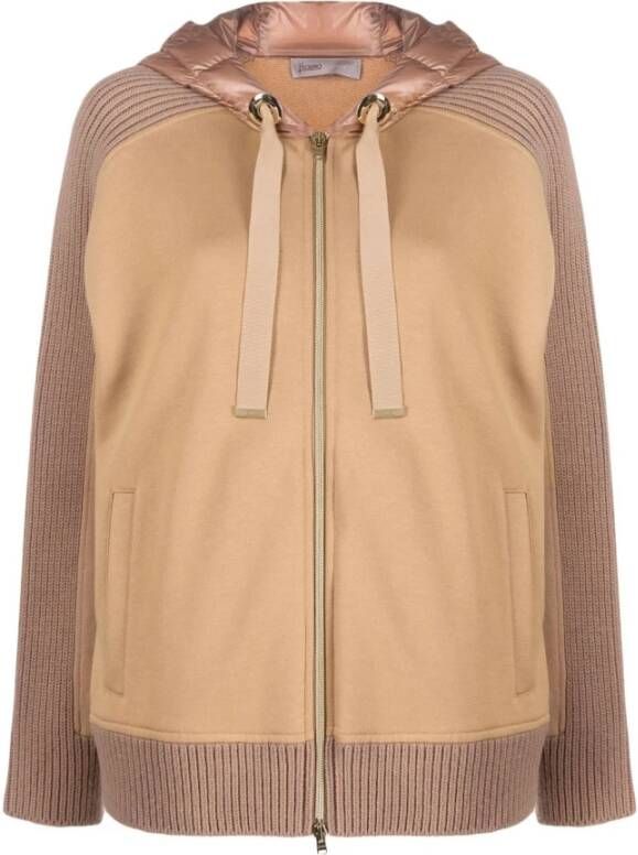 Herno Volledig vid met ritssluiting , Bruin, Dames