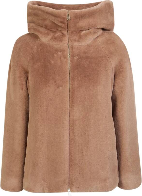 Herno Faux bontjack , Bruin, Dames