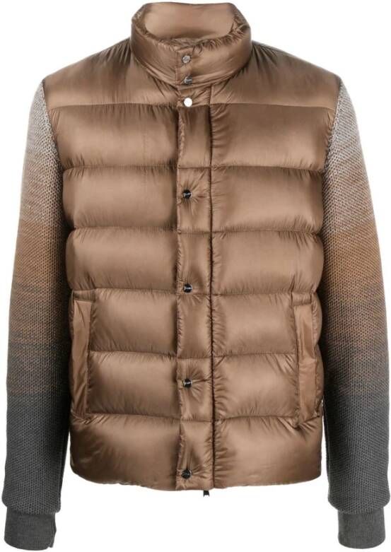 Herno Gewatteerde jassen Bruin Heren
