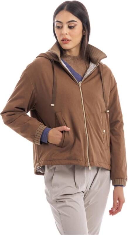 Herno Zomerjassen Bruin Dames