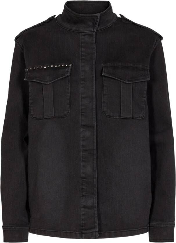 IVY Copenhagen Karmey shirt jackset wassen koel zwart , Zwart, Dames