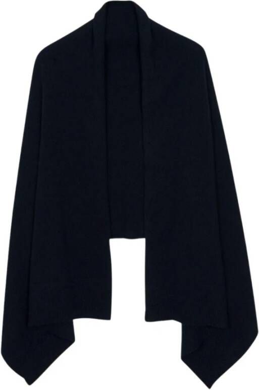 John Smedley Poncho's Zwart Dames