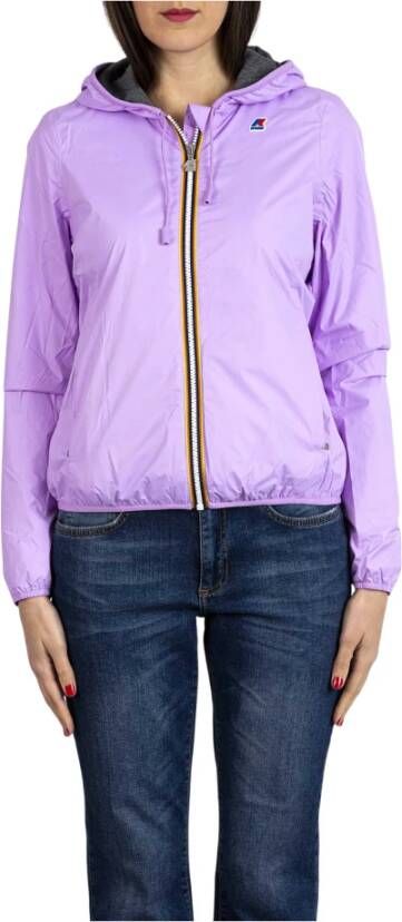 K-way Lily Poly Jersey Jacket K Way, Paars, Dames
