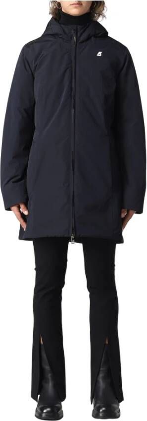K-way K Way Gewatteerde Jassen Blauw Dames