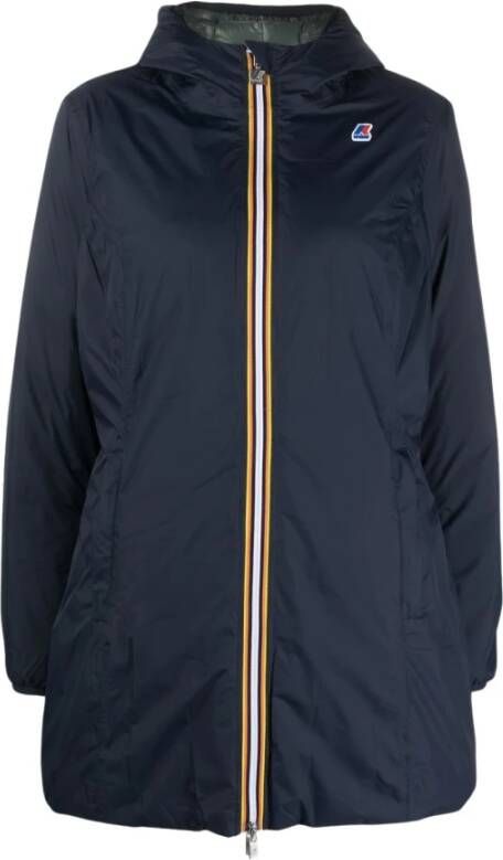 K-way K Way Jackets Blue K Way, Blauw, Dames