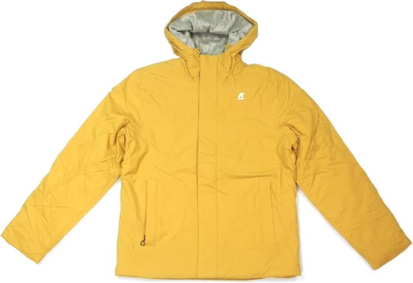 K-way Jack ripstop marmotta jas K Way, Geel, Heren