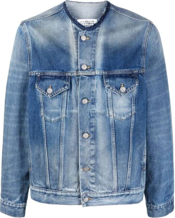 Maison Margiela Spijkerjassen Blauw Dames